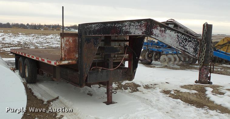 image for item EA9652 2012 shop built tilt deck trailer