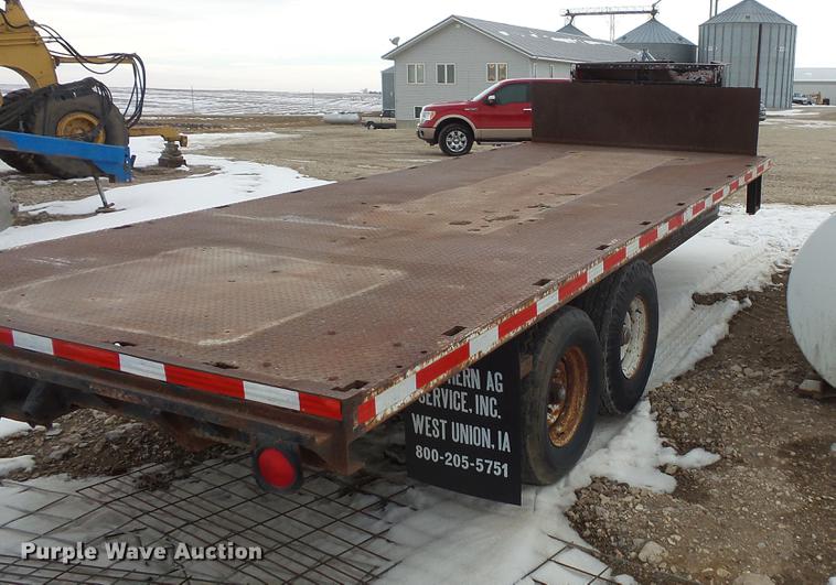 image for item EA9652 2012 shop built tilt deck trailer