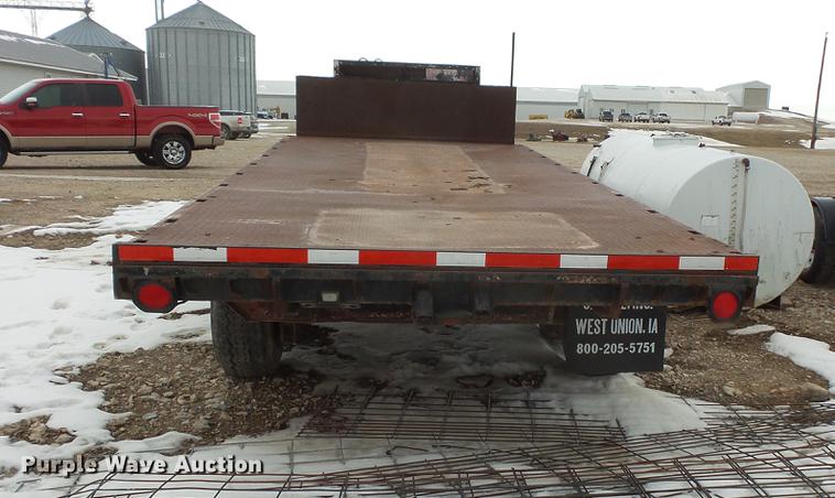 image for item EA9652 2012 shop built tilt deck trailer