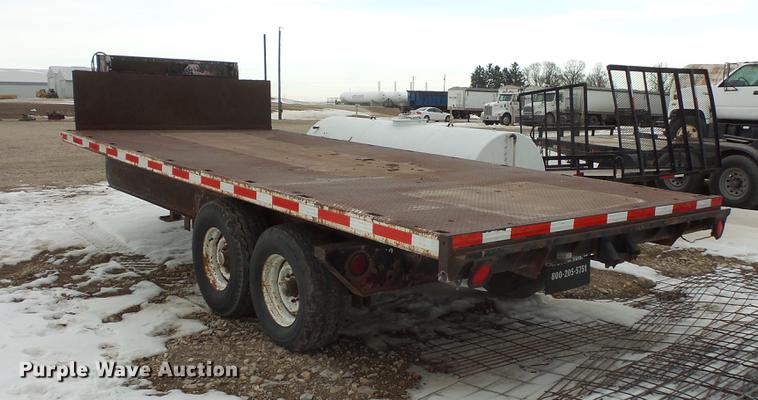 image for item EA9652 2012 shop built tilt deck trailer