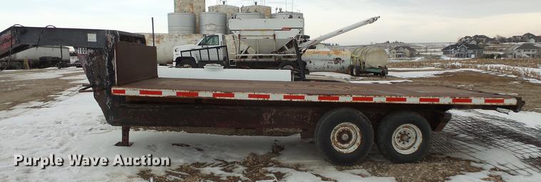 image for item EA9652 2012 shop built tilt deck trailer