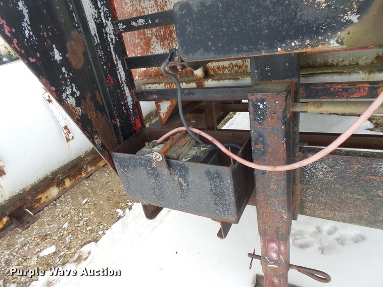 image for item EA9652 2012 shop built tilt deck trailer