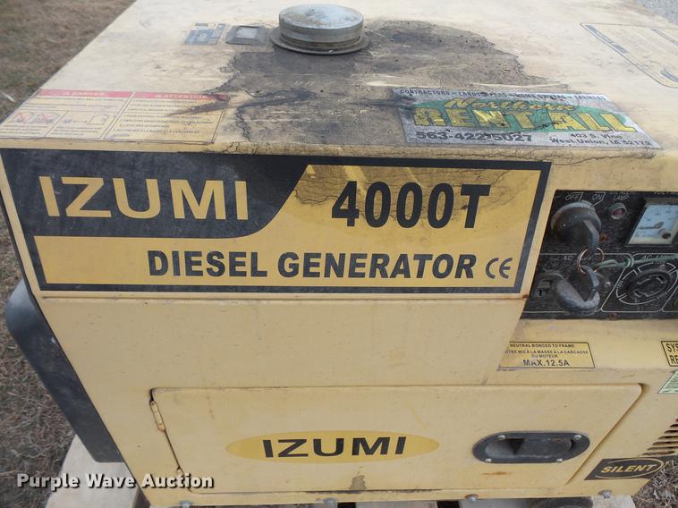 image for item EA9658 Izumi 4000T generator