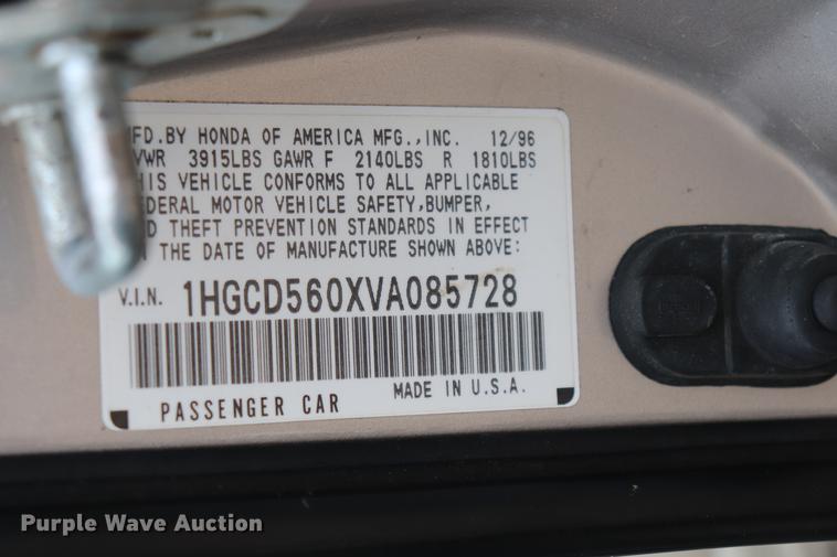 image for item EC9373 1997 Honda Accord