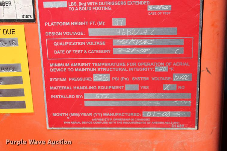 image for item DB5088 2009 International DuraStar 4300 bucket truck