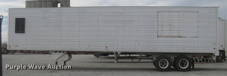 image for item DC2349 1983 Utility dry van jobsite trailer