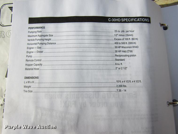 image for item DD2929 MQ Mayco C30HD grout pump