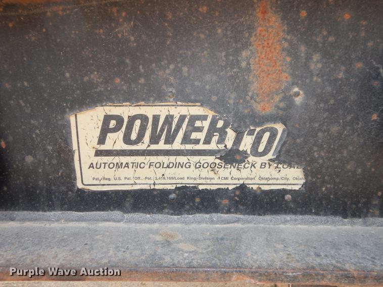 image for item J5511 1986 Load King drop deck trailer