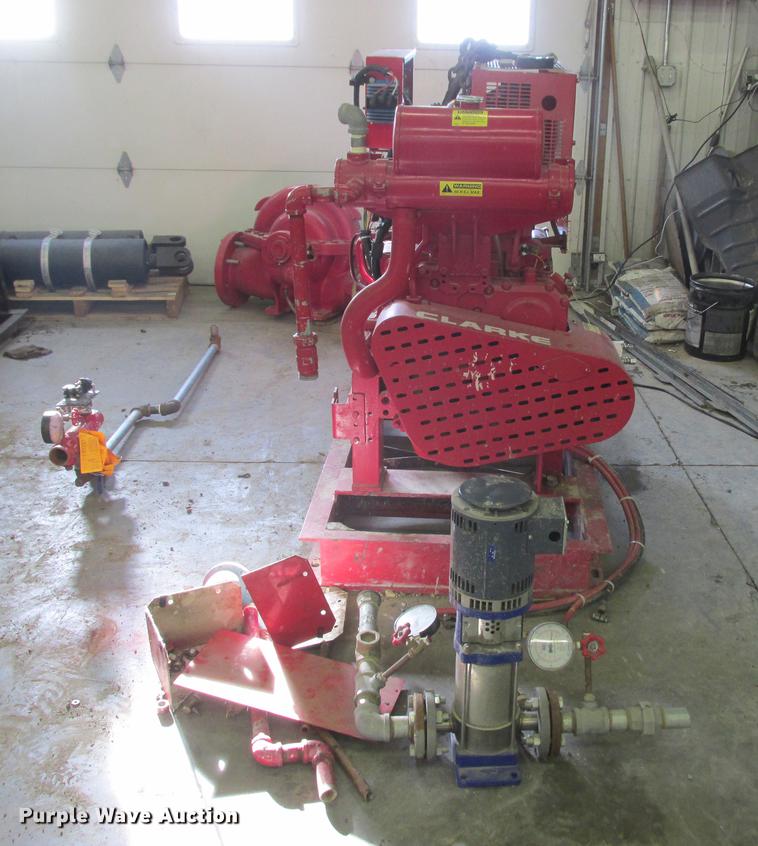 image for item K6068 Clarke fire water pump system