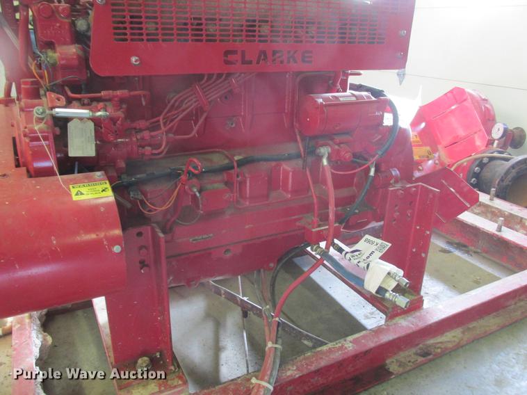 image for item K6068 Clarke fire water pump system