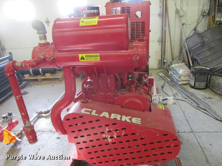 image for item K6068 Clarke fire water pump system