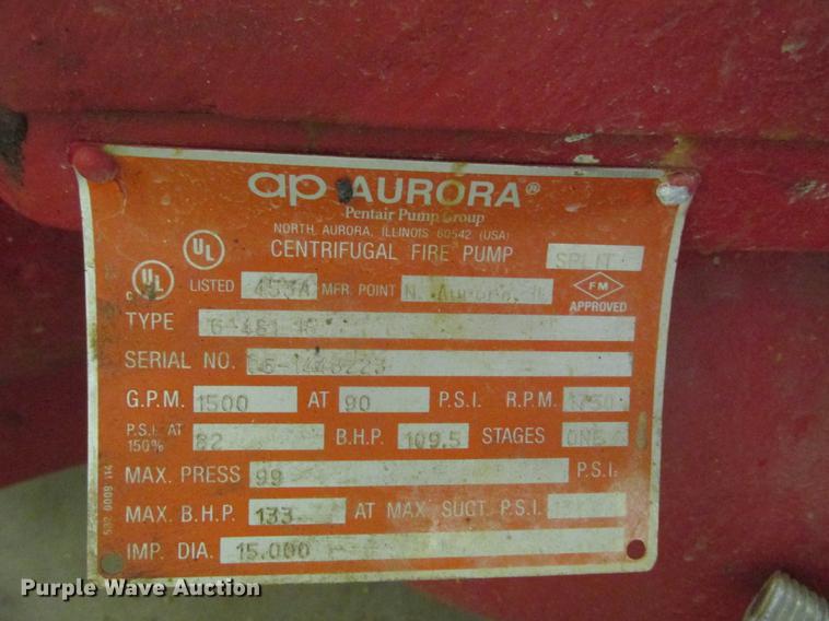 image for item K6068 Clarke fire water pump system