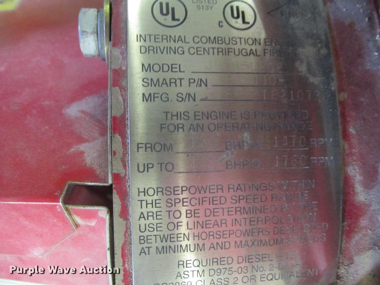 image for item K6068 Clarke fire water pump system