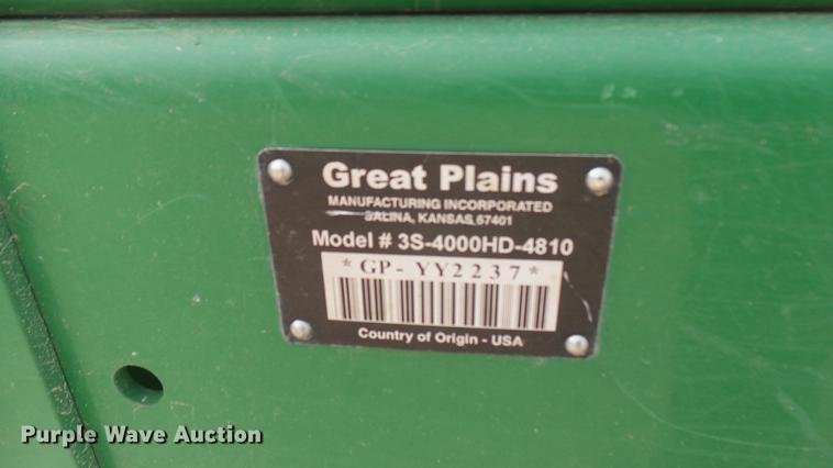 image for item DC2360 2011 Great Plains 3S-4000HD-4810 grain drill