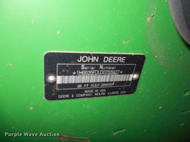 image for item DC2389 2013 John Deere 635FD flex draper head