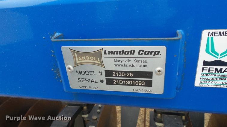 image for item DC2398 2013 Landoll 2130-25 disk chisel