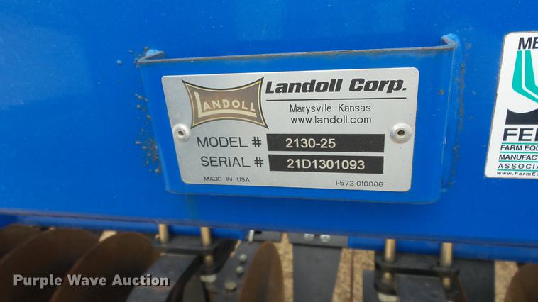 image for item DC2398 2013 Landoll 2130-25 disk chisel