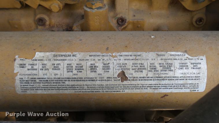 image for item DC2425 2000 Kenworth W900 manure spreader truck