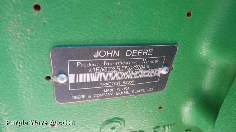 image for item DC2439 2013 John Deere 8235R MFWD tractor