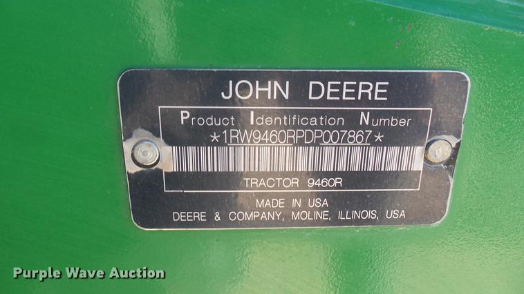 image for item DC2441 2013 John Deere 9460R 4WD tractor
