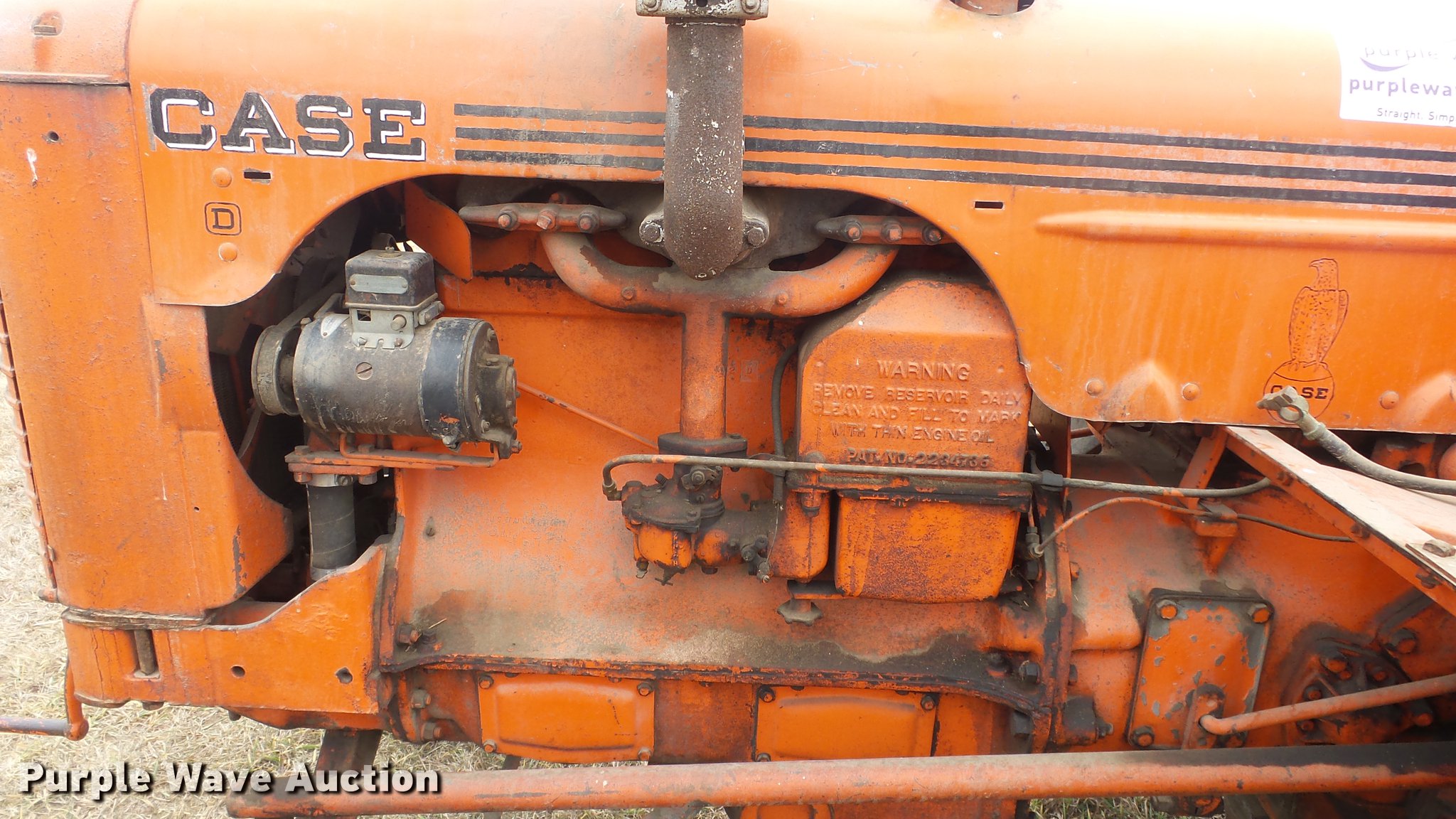 Case D tractor in Lyons, KS Item DC2410 sold Purple Wave