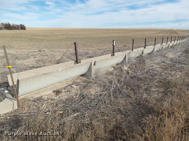 image for item DC8378 Approximately 18 concrete feed bunks