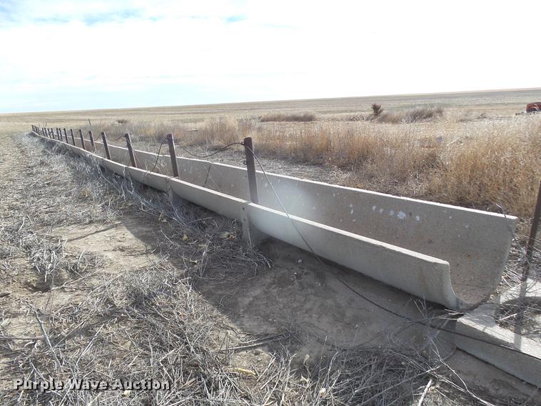 image for item DC8378 Approximately 18 concrete feed bunks