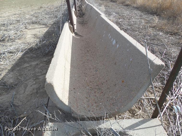 image for item DC8378 Approximately 18 concrete feed bunks