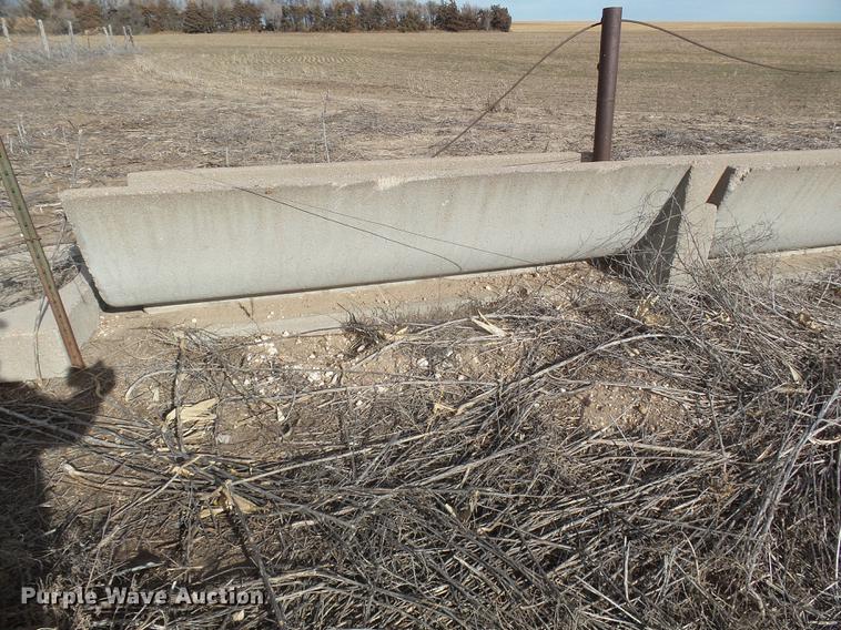 image for item DC8378 Approximately 18 concrete feed bunks