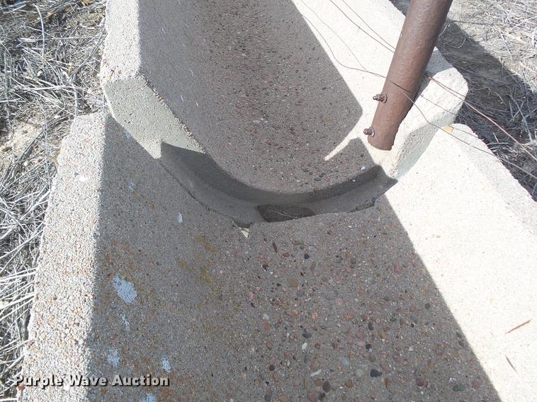 image for item DC8378 Approximately 18 concrete feed bunks