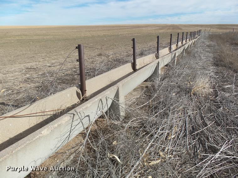 image for item DC8378 Approximately 18 concrete feed bunks