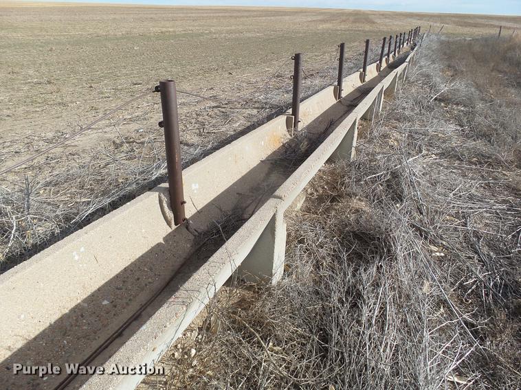image for item DC8378 Approximately 18 concrete feed bunks
