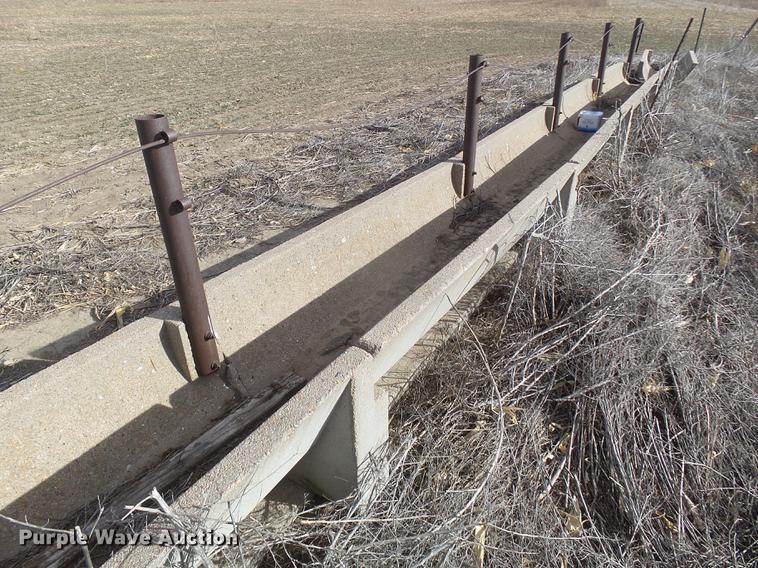 image for item DC8378 Approximately 18 concrete feed bunks