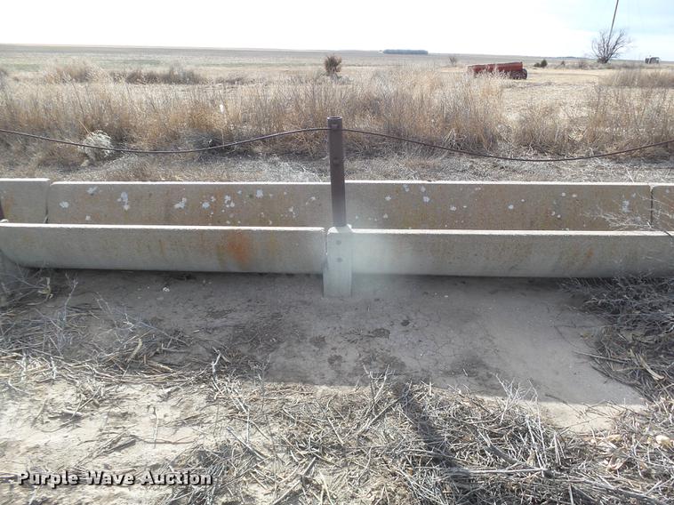 image for item DC8378 Approximately 18 concrete feed bunks