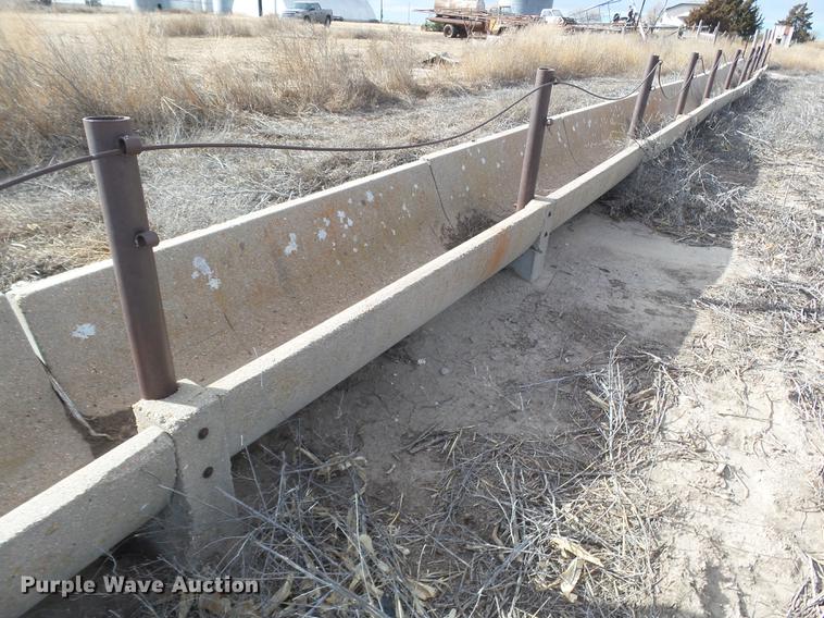 image for item DC8378 Approximately 18 concrete feed bunks