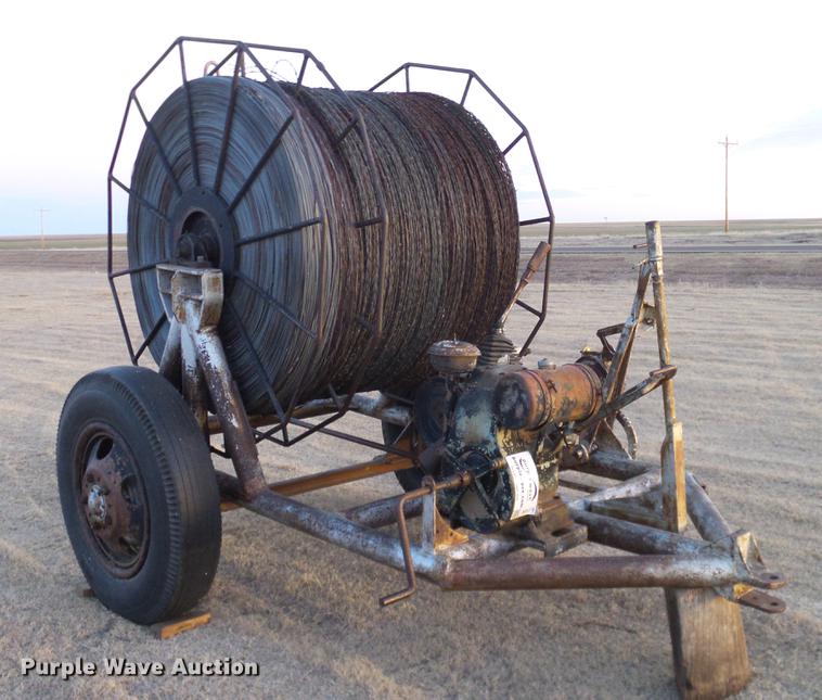 image for item DD1375 Shop built wire roller trailer