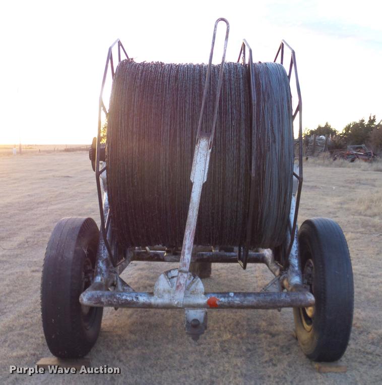image for item DD1375 Shop built wire roller trailer