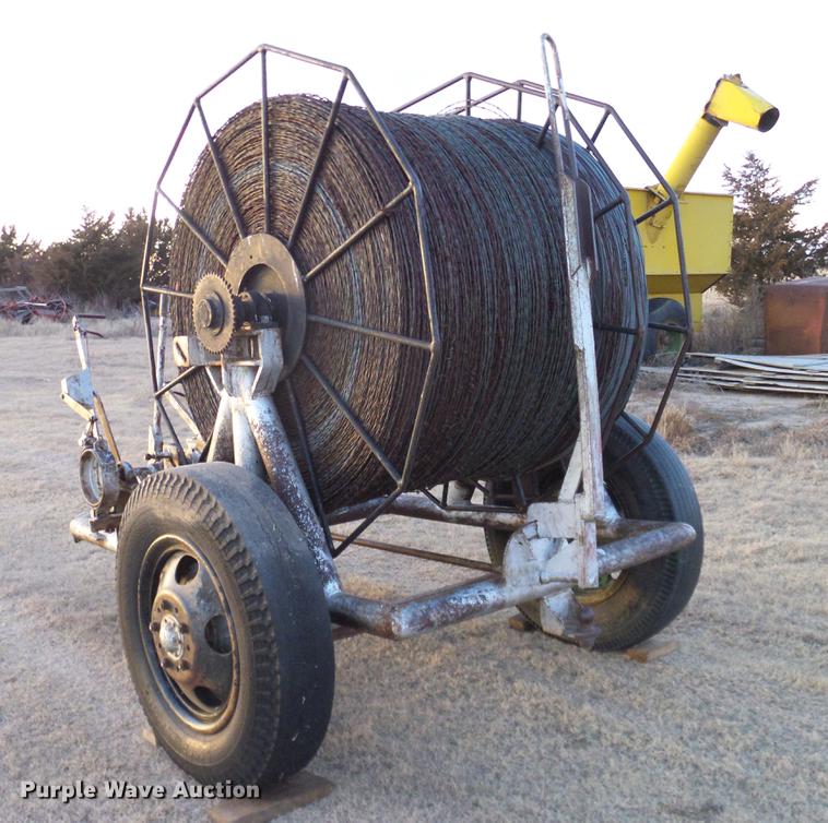 image for item DD1375 Shop built wire roller trailer