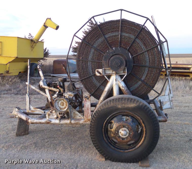 image for item DD1375 Shop built wire roller trailer
