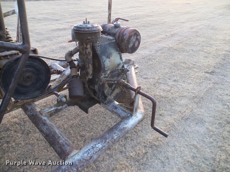 image for item DD1375 Shop built wire roller trailer