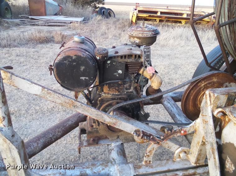 image for item DD1375 Shop built wire roller trailer