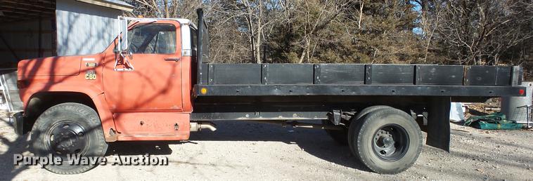 image for item EF9343 1976 Chevrolet C60 dump flatbed truck