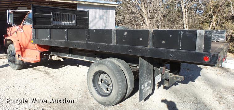 image for item EF9343 1976 Chevrolet C60 dump flatbed truck