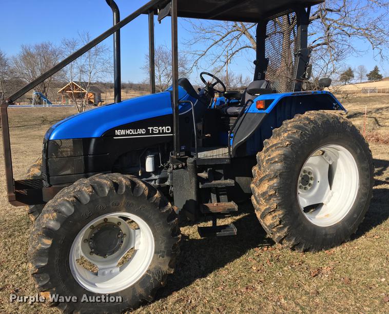 image for item G1024 2001 New Holland TS110 MFWD tractor