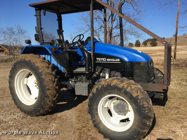 image for item G1024 2001 New Holland TS110 MFWD tractor