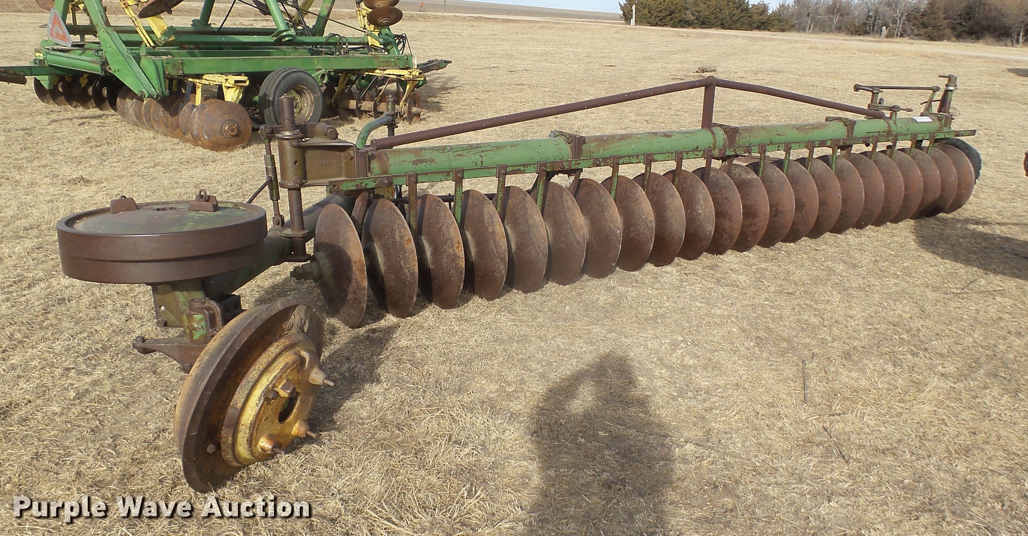 John Deere oneway plow in Dighton, KS Item DC8397 sold Purple Wave