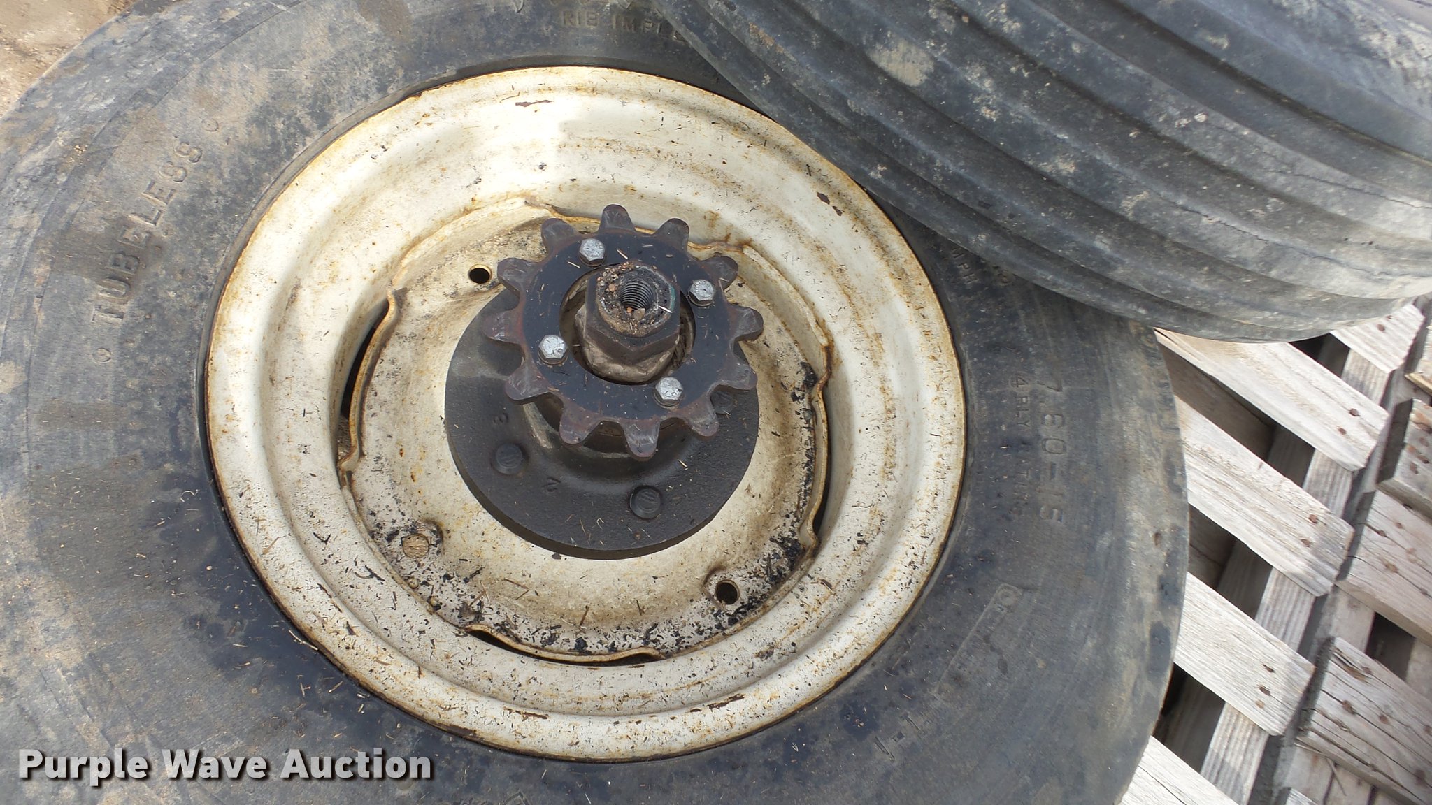 (4) 7.6015 tires and wheels in Kinsley, KS Item EC9524 sold Purple