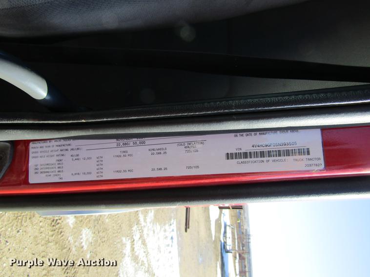 image for item DB6657 2005 Volvo VNM semi truck