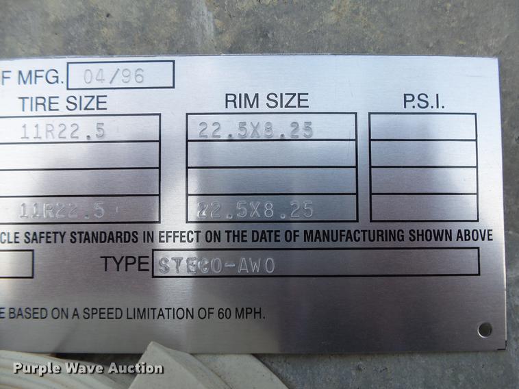 image for item DB7311 1996 Steco AWO walking floor trailer