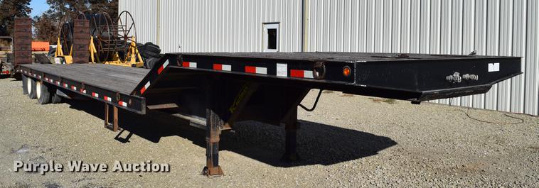 image for item DC7748 2008 Kaufman R25TON drop deck equipment trailer